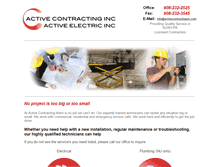 Tablet Screenshot of activecontractinginc.com